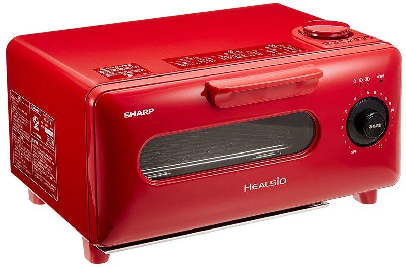 SHARP AX-H1-R 過熱水蒸氣小烤箱 比BALMUDA The Toaster K01E-WS 更佳
