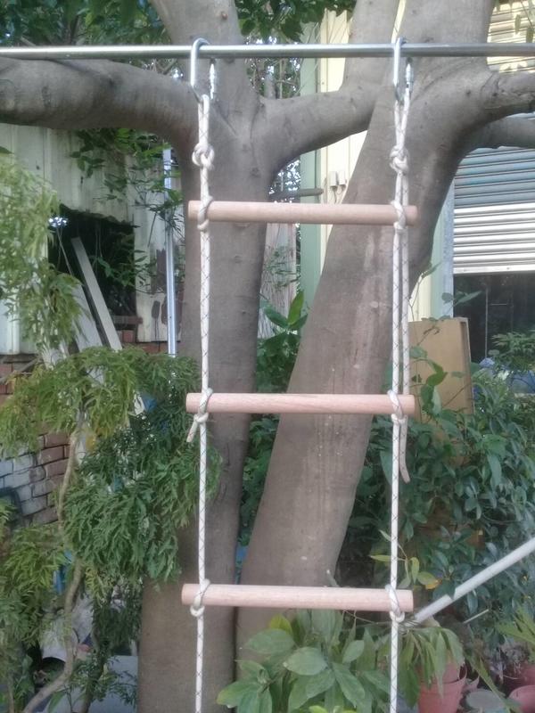 台灣製造 軟梯 高空繩梯 工作繩梯 圓木軟梯/繩梯 木棍繩梯 單位/公尺