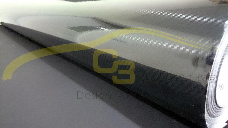 【C3車體彩繪工作室】5D 卡夢 貼紙 碳纖維 Carbon 超高仿真 光亮面 透氣孔 碳纖 引擎蓋 5D立體 車身膜