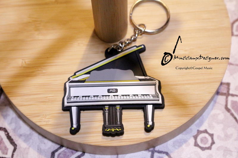 ♫ 基音樂器 ♫ MD 鋼琴吊飾 造型鑰匙圈 橡膠 三角鋼琴 樂器鑰匙圈 禮物