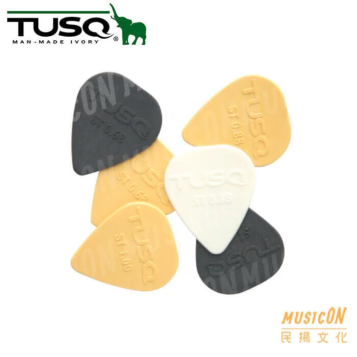 【民揚樂器】TUSQ PQP0010ST 吉他匹克 Pick 人造象牙 改善音色 6片混搭組 彈片