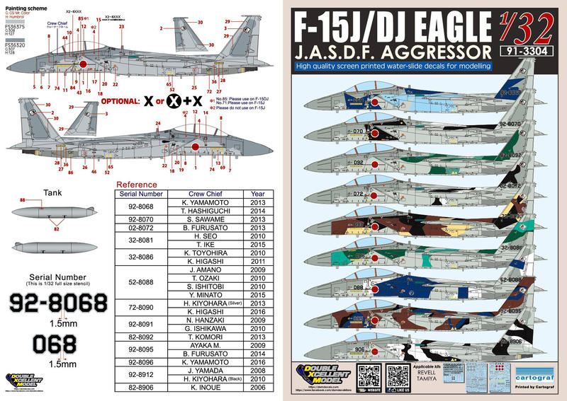 DXM_1/32_F-15J/DJ Eagle JASDF Aggressor 教導隊假想敵_91-3304