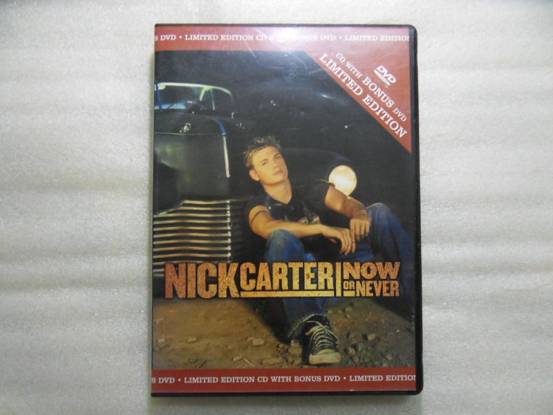 尼克卡特 Nick Carter 新好男孩 - Now Or Never CD+DVD進口版絕版品
