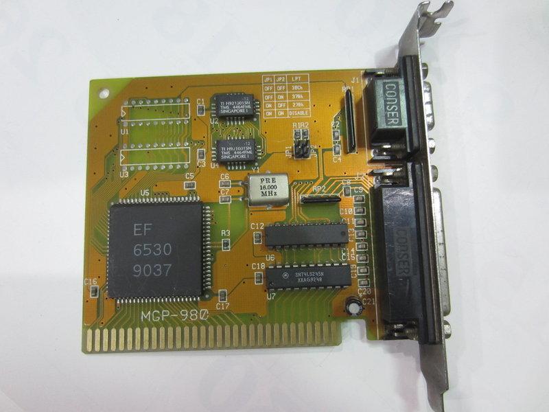 《中古良品》MGP-980 單色 螢幕 顯示卡 ISA 介面卡 LPT