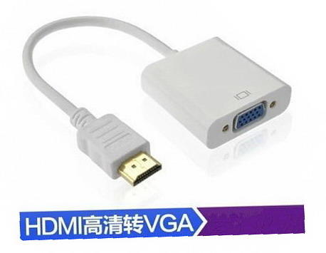 HDMI轉VGA 轉換線 無音效 平板 投影 筆記型電腦 轉接線 免驅動 1080P