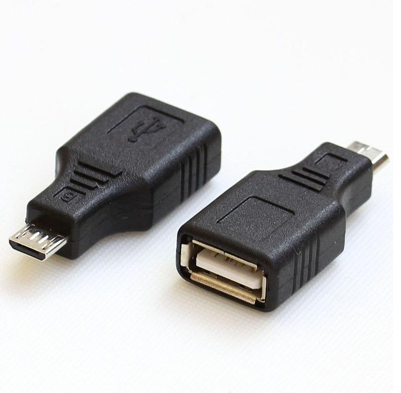 台南 USB母-轉-micro USB公 手機平板 OTG轉接頭/轉換頭 (黑-全包式)