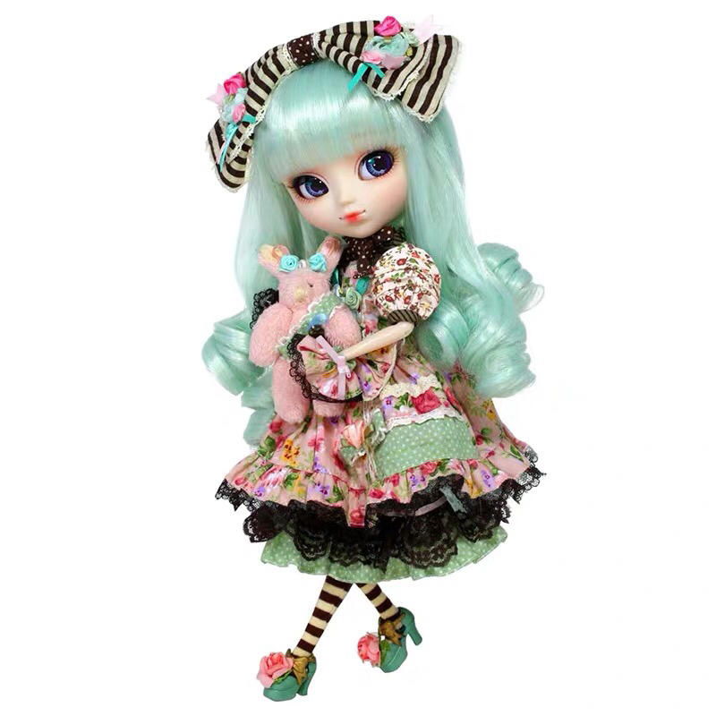 日本Pullip普利普人偶娃娃  Alice du Jardin Mint ver.蘿莉塔6分