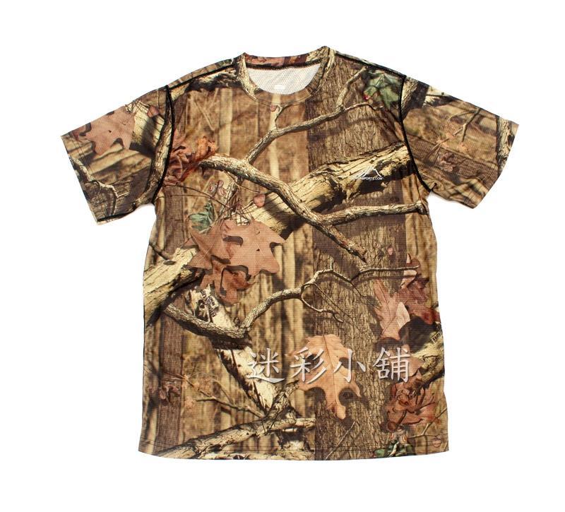 狩獵品牌枯樹迷彩(胸圍106cm )仿生迷彩汗衫 網眼透氣短袖圓領T恤
