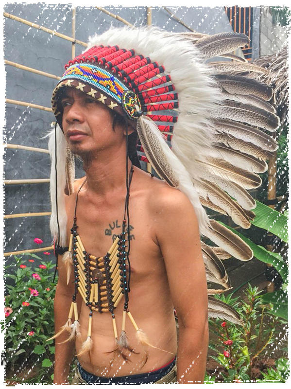 印第安酋長帽 cosplay 羽毛頭飾 酋長帽 印地安 哈雷 派對 舞會 嘉年華 扮裝 節慶 Warbonnet-M