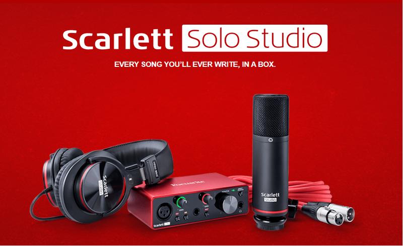 【聖地搖滾】Focusrite Scarlett Solo Studio 3rd Gen 三代 錄音介面套裝
