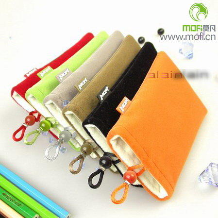 台灣公司貨--莫凡 MOFI 雙層 絨布套 手機套 手機袋 保護袋 保護套  六種顏色 原廠盒裝-iphone SONY