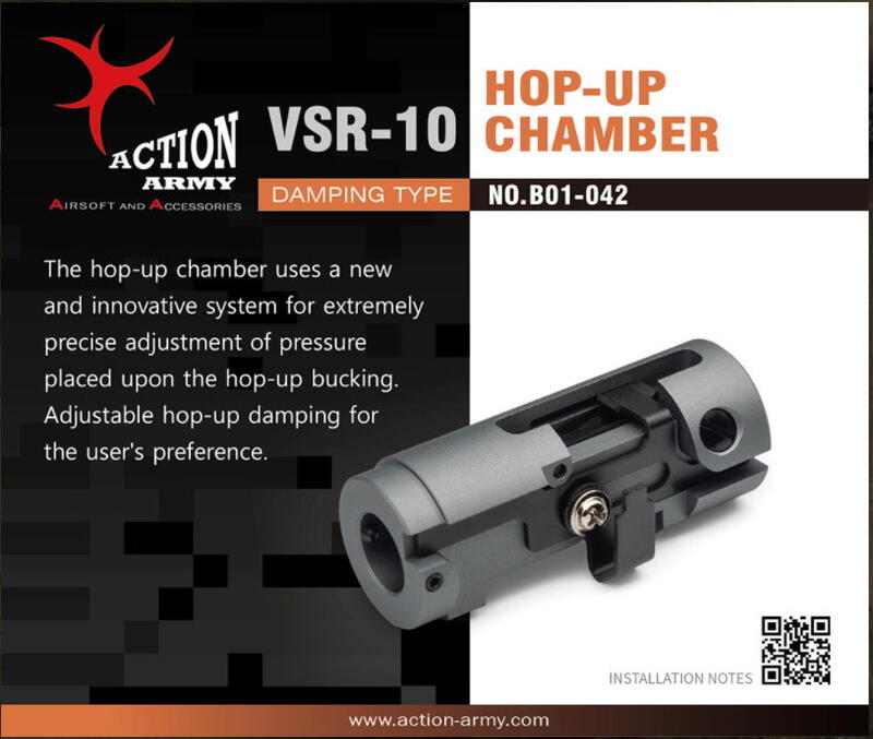 【KC軍品】 Action Army 新版 VSR-10 HOP UP座改裝總成 (B01-042)