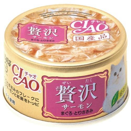 【時尚貓】CIAO 豪華寵愛貓罐 80g 整箱價 990