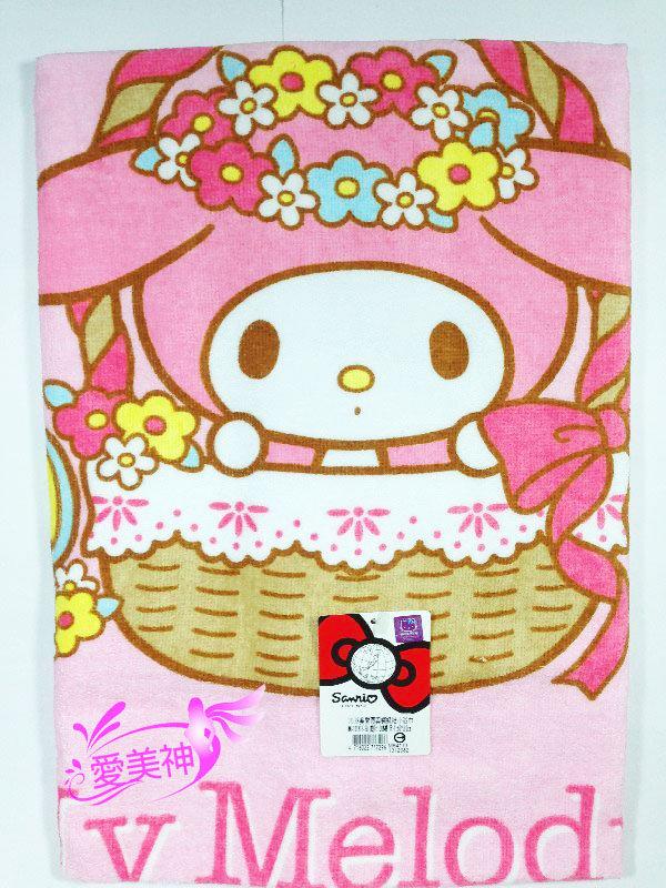 【B合併商品】17296正版 美樂蒂與蝴蝶結小浴巾 兒童浴巾 可當涼被 台灣製  $190