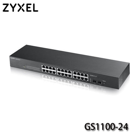 【MR3C】含稅附發票 ZYXEL 合勤 GS1100-24 v3 24埠 GbE 無網管 網路 交換器