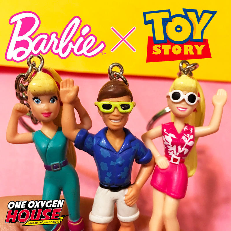 Toy Story 芭比 肯尼 鑰匙圈 吊飾 海灘 韻律服 公仔 玩具 玩具組動員 迪士尼 KEN Barbie 稀有
