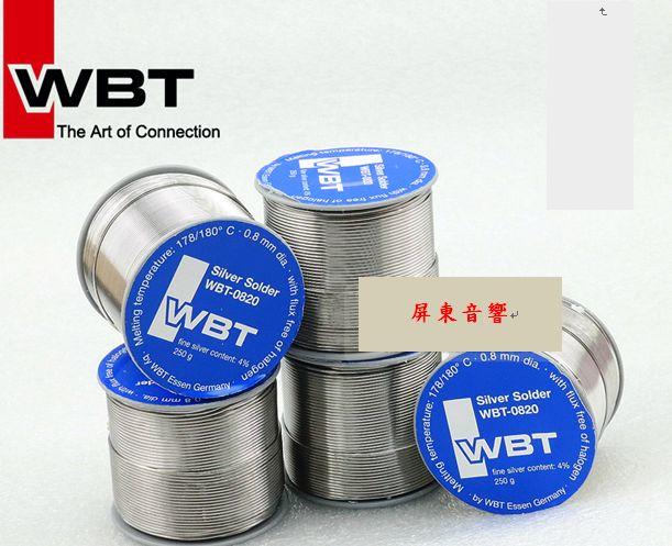 227.5周年慶特價禮物--歐洲原裝 WBT-0820 含銀4%焊錫絲 WBT焊錫特價300元/3米