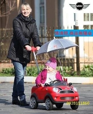 BMW原廠授權Mini Coopers握把四輪後控助步車紅色手推車後推桿Mini Cooper腳行車學步車嚕嚕車玩具車