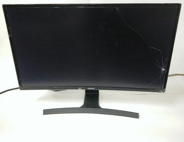 SAMSUNG 三星 S27E510C 27吋曲面LED螢幕 面板破裂零件拆賣