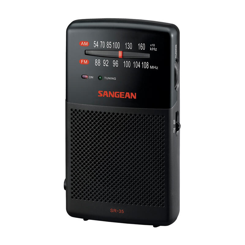[ㄇ蝦米音響+] SANGEAN SR35二波段掌聲型收音機 山進SR35收音機 老人收音機 口袋型收音機