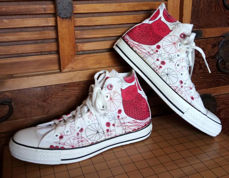 CONVERSE ALL STAR 貓頭鷹設計鞋款帆布鞋