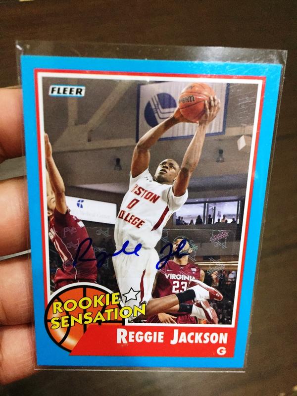 [J.K 收藏館]NBA 活塞得分一哥場均18.8分9.2助攻全能控衛Reggie Jackson 簽球員卡!