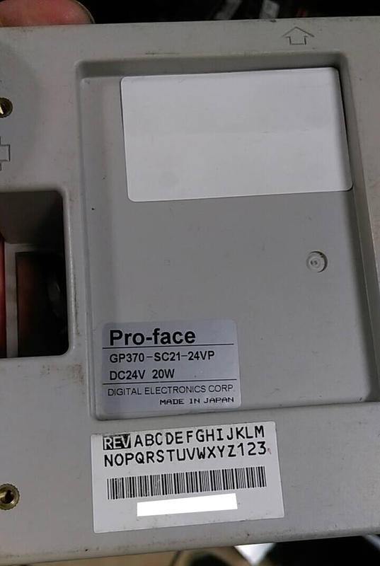 達鍇國際-新竹工業電腦觸控螢幕 人機維修 PRO-FACE GP370-SC24 無法顯示觸控 破裂不開機..等維修更換