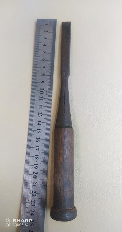 老工具木工鑿刀3，(未磨)實品拍照，尺寸如圖！