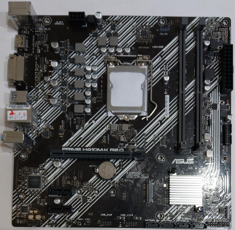 (原廠保固中) 華碩 ASUS 主機板 PRIME H410M-K R2.0 (Intel 1200 十代) M.2