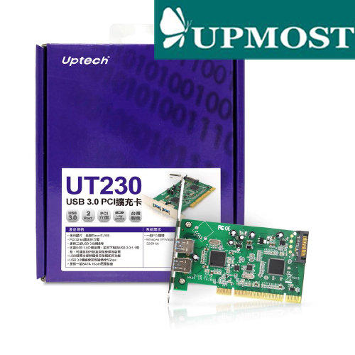 【MR3C】完售 含稅 UPMOST 登昌恆 Uptech UT230 PCI USB3.0擴充卡