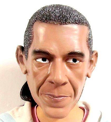 +鐵八甲+ 乳膠高品質美國總統Obama歐巴馬面具角色扮演cosplay