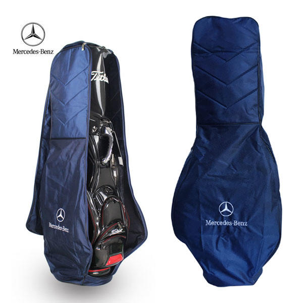 球包外套 附帶收納包 奔馳高爾夫球包外套 航空包 球包防雨罩 可以托運  Meredes-Benz