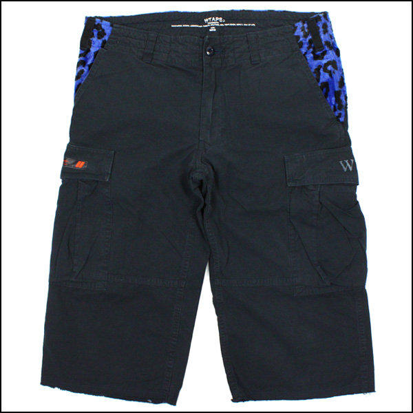 WTAPS JUNGLE CHOPPED shorts 豹紋口袋工作褲短褲深藍藍余文樂全新正品