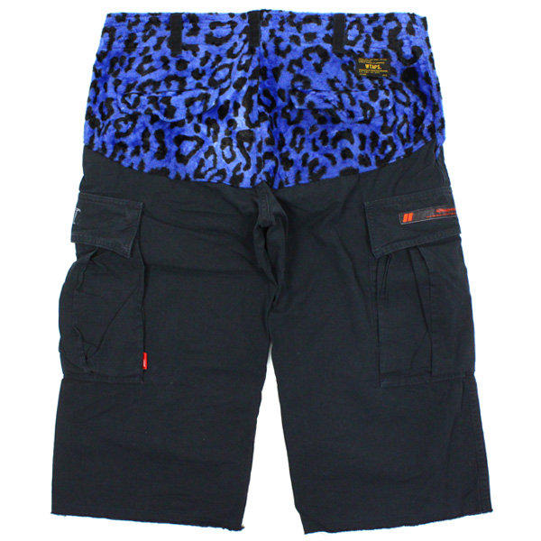 WTAPS JUNGLE CHOPPED shorts 豹紋口袋工作褲短褲深藍藍余文樂全新正品