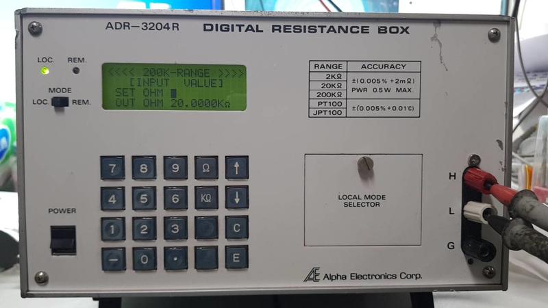 ALPHA  ADR-3204R  數位電組箱  (DIGITAL  RESISTANCE BOX)