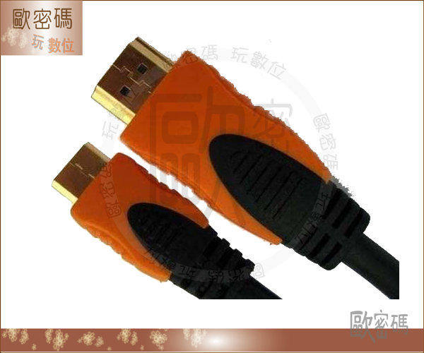 歐密碼 1.8M鍍金雙消磁環 HDMI對MINI HDMI 大對小訊號傳輸線 支援2倍高速的HDMI ver. 1.3 46O