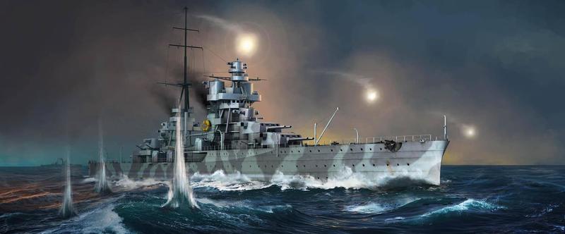 [威逸模型] 新品預訂~小號手 1/350 義大利海軍"阜姆"號 重巡洋艦 05348