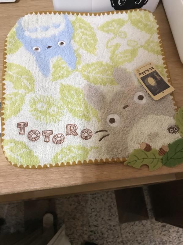 全新宮崎駿 龍貓 日本製正版 手帕 桌巾 各一條
