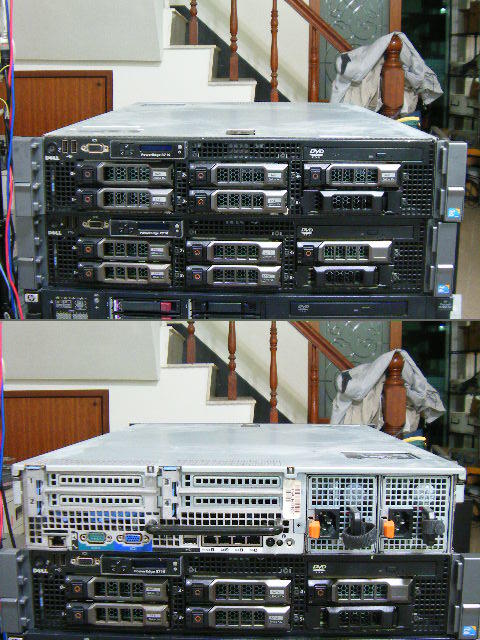 Dell PowerEdge R710 六核X5650 2.66G雙CPU /72G/ 5顆450G 15K 雙電源
