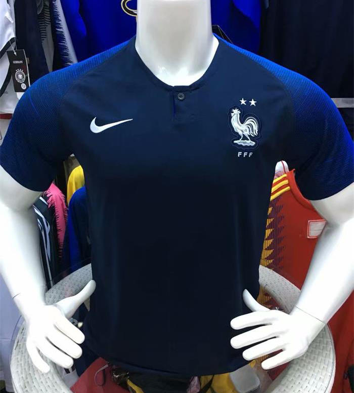 2星法國 2018款世足賽 國家隊 足球衣戰袍 NIKE 法國足球服 主場 客場隊服 法國隊足球衣 耐吉 世界盃泰版球衣