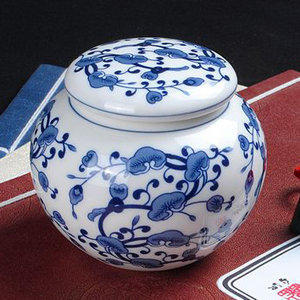 EZBUY-青花瓷茶倉 青花茶葉罐 陶瓷茶具 瓷器茶具 複古 特價