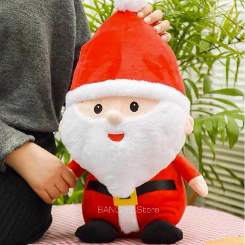 聖誕老人 實拍影片 娃娃 麋鹿 抱枕 絨毛玩具 23公分聖誕節 交換禮物 公仔 BANG【HL67】