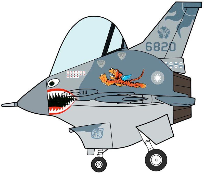 HASEGAWA  蛋機  中華民國空軍F-16 飛虎隊塗裝 (60514)