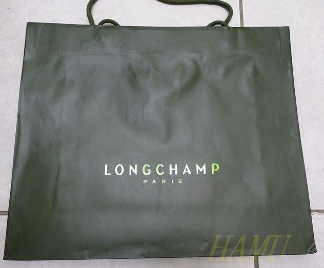 【哈姆】八成新! Longchamp 紙袋 提袋 中型