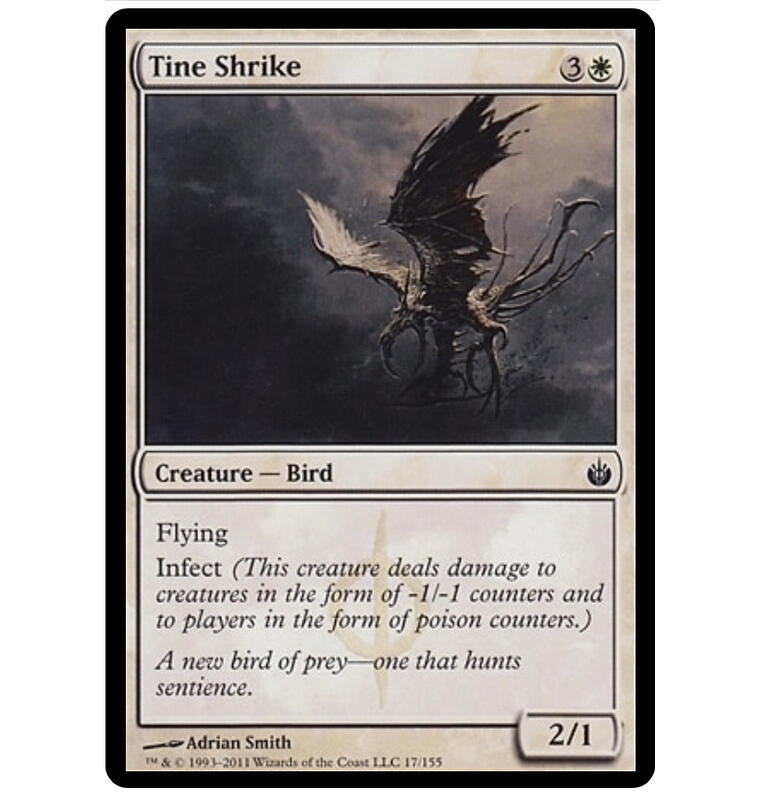 魔法部屋MTG單卡售MBS圍攻秘羅地Tine Shrike 【繁體中文NM+英文Mint