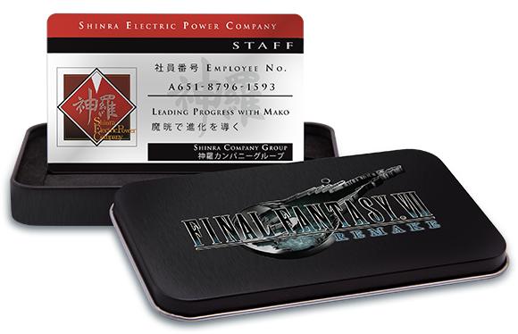 【lsf電玩】 PS4 太空戰士7 特典 收藏鐵盒 神羅公司員工 ID卡