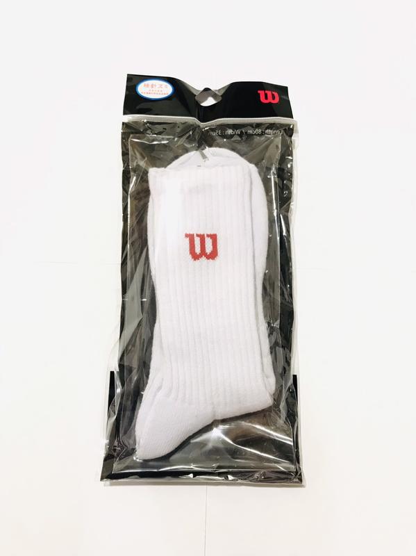 【曼森體育】Wilson 長筒襪 2種顏色 白色 排汗 透氣 厚底 運動襪 網球襪 襪 socks