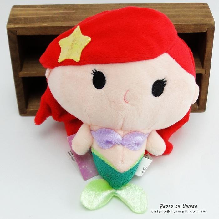 【UNIPRO】胖嘟嘟 小美人魚 公主 艾莉兒 16公分 絨毛玩偶 娃娃 迪士尼正版授權 Little Mermaid 