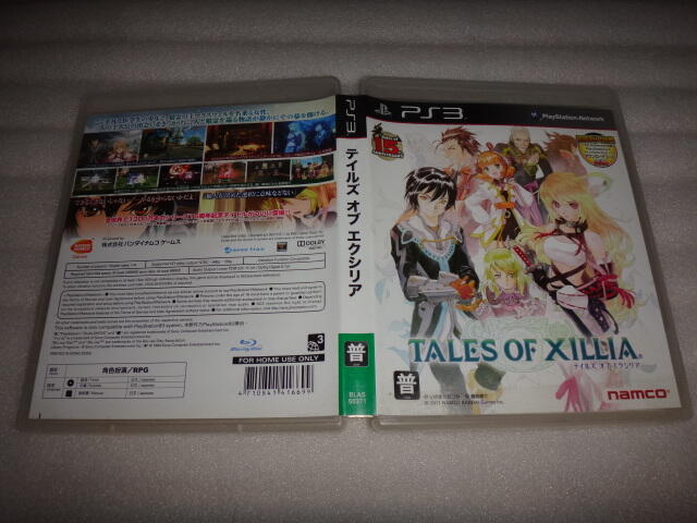 老舊電玩雜鋪..原裝Playstation 3(PS3)遊戲光碟--Tales Of Xillia 時空幻境.無盡傳奇