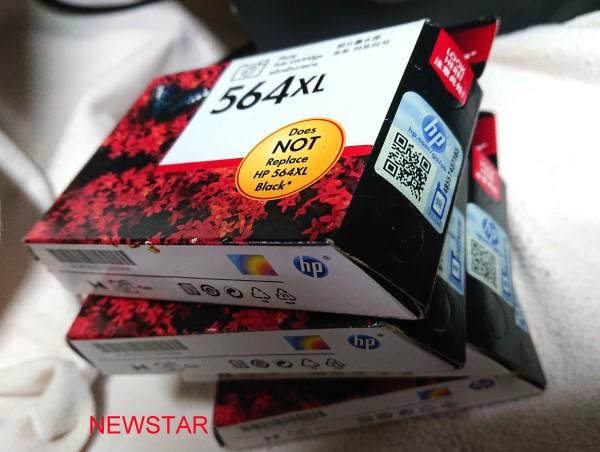 新北新莊-HP 原廠 564XL 黑墨水匣 照片 相片彩色墨水匣 大容量